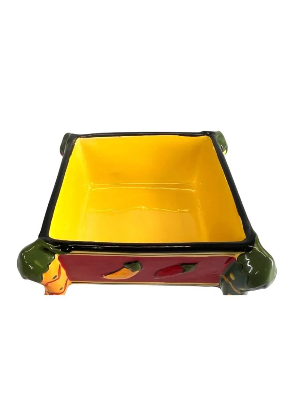 Vintage AVON Chili Pepper Square Bowl, Taco Tuesday, Cinco De Mayo